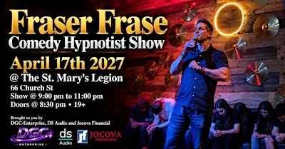 Comedy Hypnotist Fraser Frase @ The St. Mary's Legion Branch 236