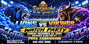 Lions vs. Vikings Watch Party at Despecho Sports Bar