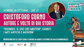 PORTOIMMAGINARIO: Cristoforo Gorno "Dionisio. Il dio dei misteri"