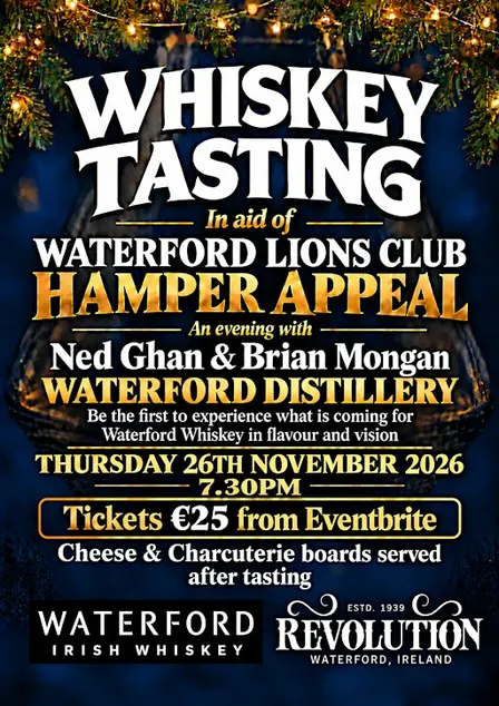 Lions Club Waterford Whiskey Tasting