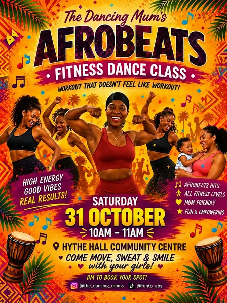 Afrobeats fitness class for women