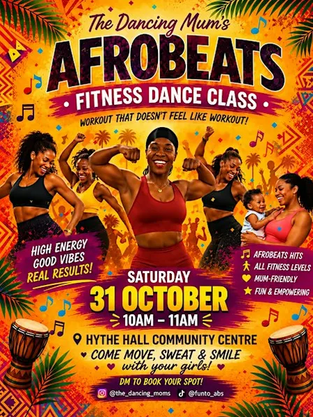 Afrobeats fitness class for women