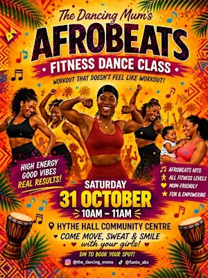 Afrobeats fitness class for women