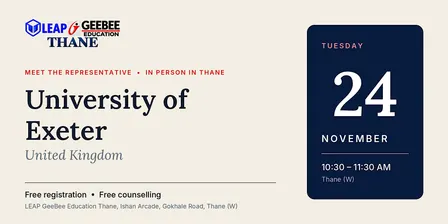 University of Exeter is coming to Thane