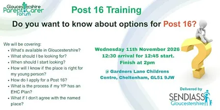 Post -16 Training Session delivered by SENDIASS