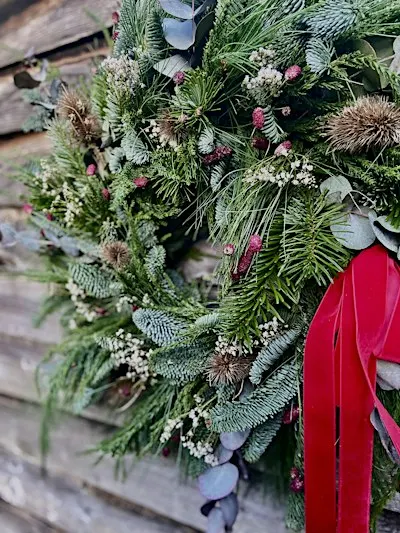 Christmas wreath workshop