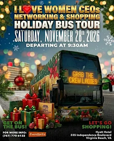 I Love Women Ceos Networking & Shopping Holiday Bus Tour