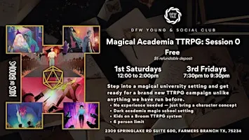 Magical Academia TTRPG - Session 0 - Kids on Broom