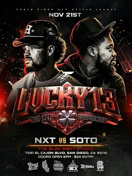 LUCKY 13 | RAP BATTLES | Shots Fired Anniversary Event