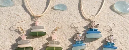 Sea Glass 3 Piece Jewelry Set