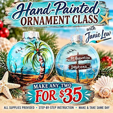 Handpainted Ornaments with Janie Lew