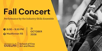 Industry Skill’s Ensemble’s Fall Concert