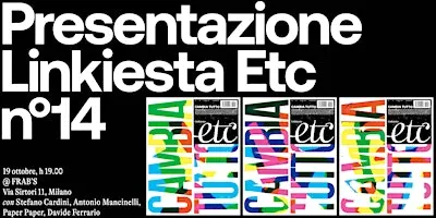 Linkiesta Etc Issue 14 Launch @Frab's