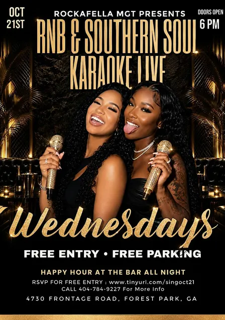 RNB & Southern Soul Karaoke Live Oct 21st