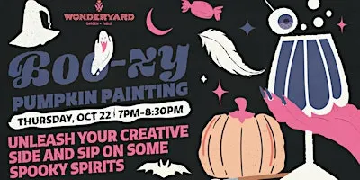 BOOzy Pumpkin Painting at Wonderyard