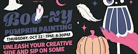 BOOzy Pumpkin Painting at Wonderyard