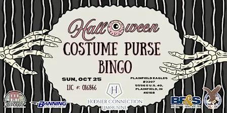 Halloween Costume Purse Bingo