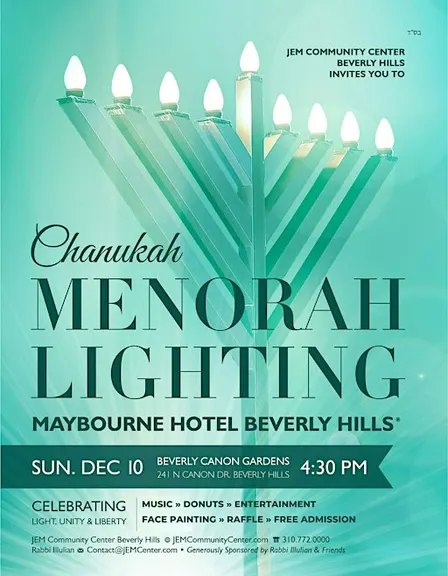 Free Hanukkah Party For Family & Friends | Chanukah Menorah Lighting  | JEM