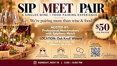 11/15/26 Singles Sip-Meet-Pair (3 Age Groups)