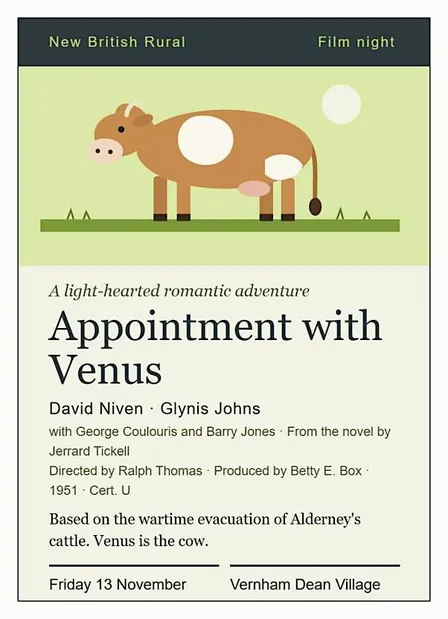 New British Rural Film Night - Appointment with Venus