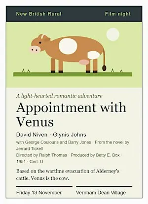 New British Rural Film Night - Appointment with Venus