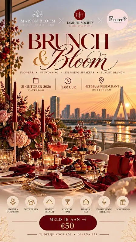Luxery brunch & bloom workshop