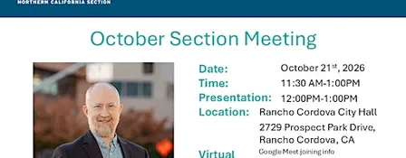 2026 NorCal ITE October Section Meeting In-person/Online