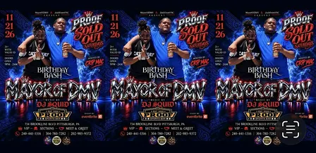 Crip Mac Hosts @MayorOfDMV BDay Bash! Nov 21st @Proof Sports Bar