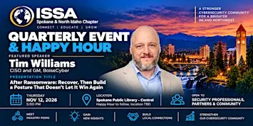 Spokane & North Idaho ISSA Quarterly Event and Happy Hour