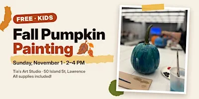 Tia's Art Studio Fall Pumpkin Painting