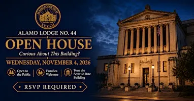 Behind the Doors of Freemasonry: Alamo Lodge & Scottish Rite Building Tour