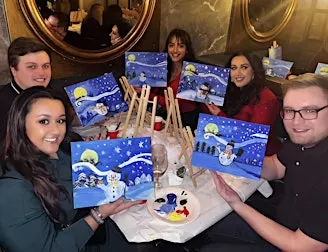 Boozy Brushes, Drag Winter Snowman Special Sip and Paint! Edinburgh