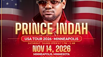 PRINCE INDAH  LIVE SHOW - MINNEAPOLIS, MN