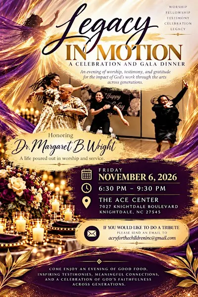 Legacy in Motion: A Celebration and Gala Dinner