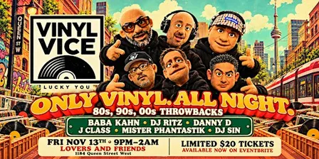 Vinyl Vice - Only Vinyl. ALL NIGHT 80s 90s 00s