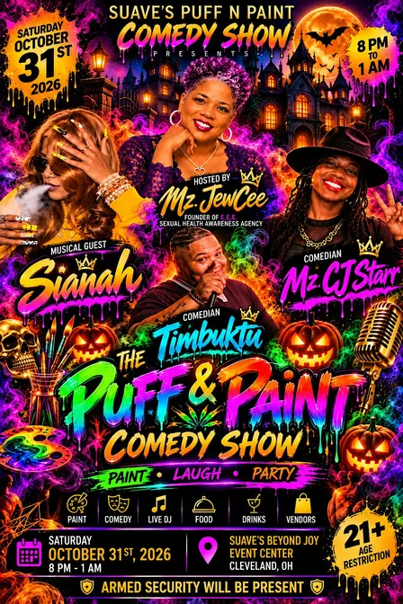 Halloween Puff n Paint Comedy Show