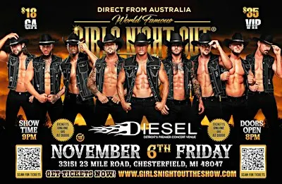Australia's Girls Night Out Live Experience in Chesterfield, MI!