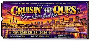 "Cruisin' With The Ques" Bayou Classic Boat Ride