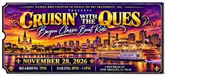 "Cruisin' With The Ques" Bayou Classic Boat Ride