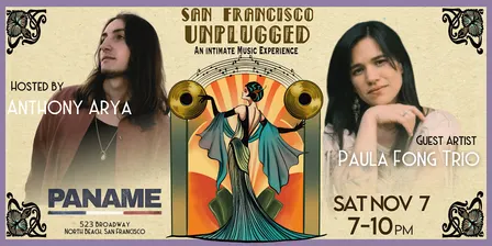 San Francisco Unplugged in North Beach: Paula Fong Trio + Anthony Arya
