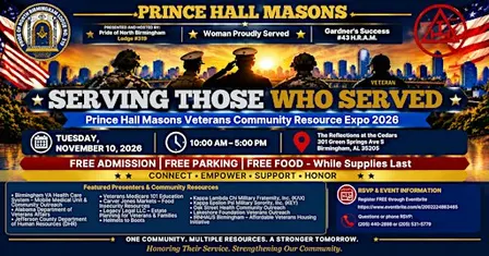 SERVING THOSE WHO SERVED Prince Hall Veteran Community Resource Expo 2026