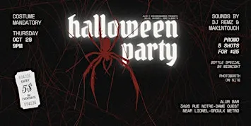 Halloween Party by Cœurs Endormis x Alûr Bar