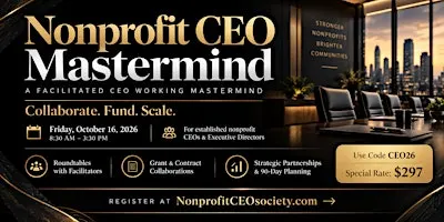 The Nonprofit CEO Mastermind (In-person)