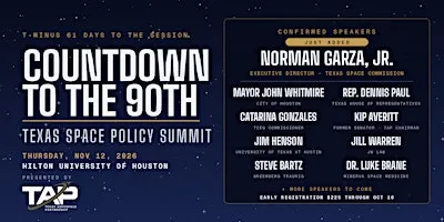Countdown to the 90th: The Texas Space Policy Summit