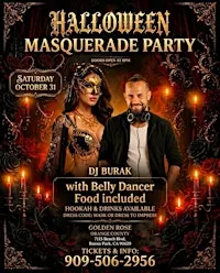 Halloween Masquerade Party and Dinner with DJ Burak