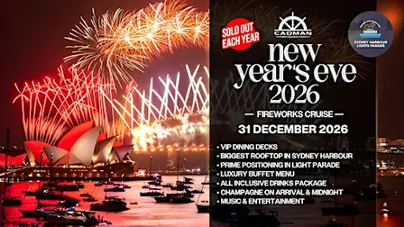 Cadman Cruises | NYE Fireworks | All Inclusive | Open Air Rooftop