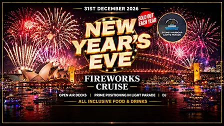 MV Sydney | NYE Fireworks Cruise | All Inclusive | Open Air Viewing Decks