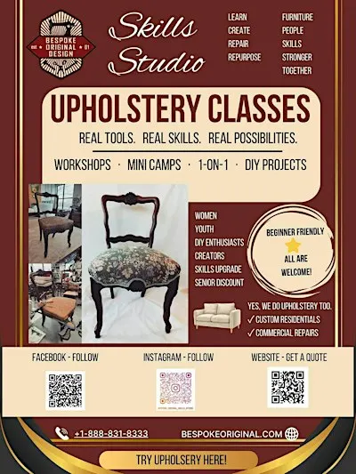 Beginners upholstery. learn to do a seat