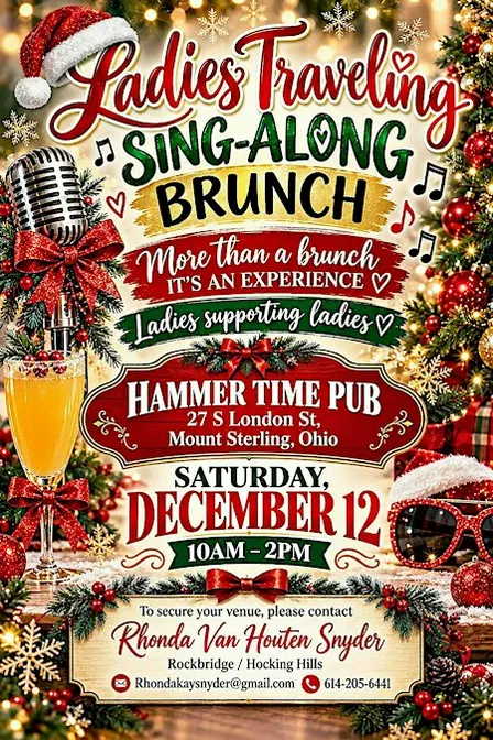Ladies Sing-Along Brunch - Hammer Time, Mount Sterling, OH