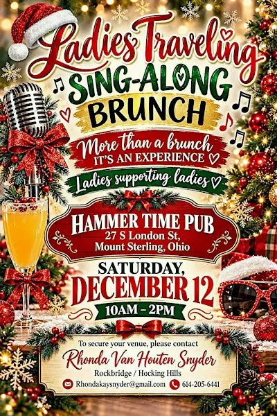 Ladies Sing-Along Brunch - Hammer Time, Mount Sterling, OH